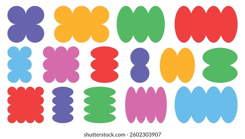 Abstract geometric vector shapes and icons.