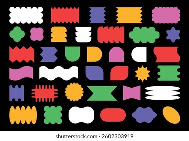 Abstract geometric vector shapes and icons.