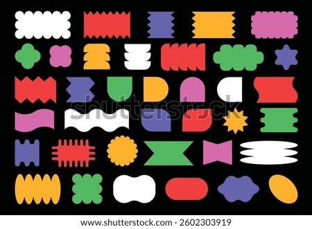 Abstract geometric vector shapes and icons.