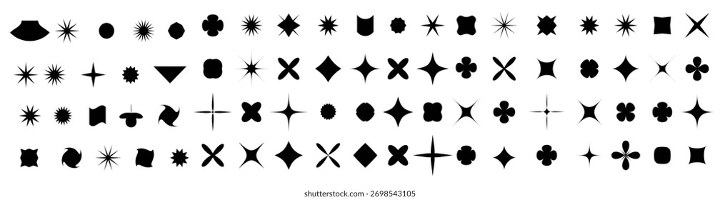 Formas de Vector geométricas abstractas para infografías Web