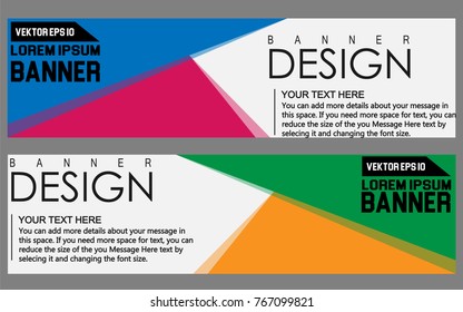 Abstract geometric vector Web banner design background, header Templates design.