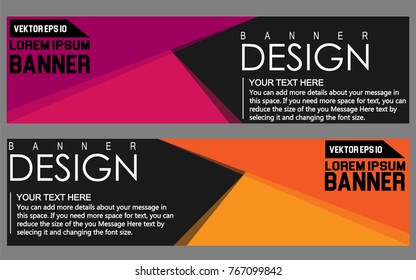 Abstract geometric vector Web banner design background, header Templates design.