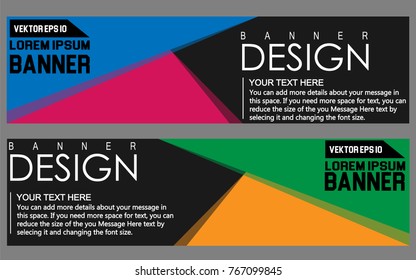 Abstract geometric vector Web banner design background, header Templates design.