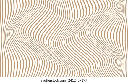 abstract geometric vertical brown wave line pattern.