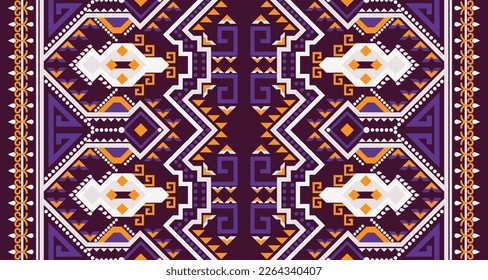 Abstract geometric vertical seamless pattern design indigenous black background EP.55.Design for Saree,  Clothing, fabric, batik, Knitwear, Embroidery, Traditional 