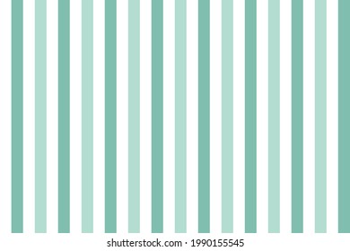 Abstract geometric Vertical striped pattern with green and white stripes. Vector illustration.