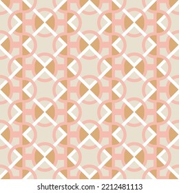 Abstract Geometric Vertical Wavy Stripes Decorative Moroccan Style Italian Tile Pattern Minimal Shapes Trendy Fashion Colors Perfect for Allover Fabric Print or Interior Design Pastel Pink Beige Tones