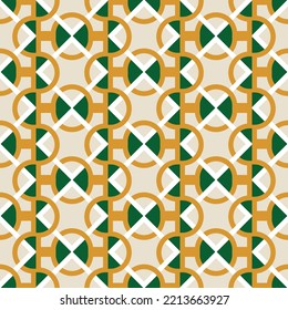 Abstract Geometric Vertical Wavy Stripes Decorative Moroccan Style Italian Tile Pattern Minimal Shapes Trendy Fashion Colors Perfect for Allover Fabric Print or Interior Design Mustard Yellow Green