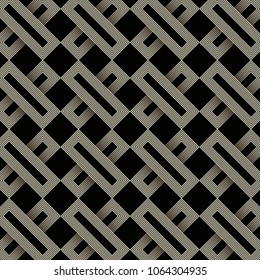 Abstract geometric vintage background pattern inspired in art deco. Vector Shapes made of golden lines.