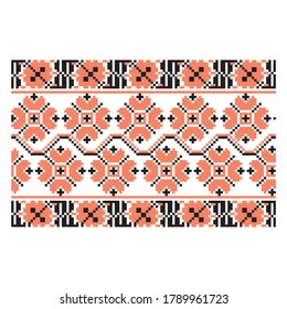 Abstract geometric vintage seamless pattern ornamental. Vector Motif