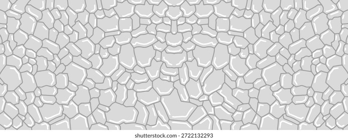 Conjunto de Vector de patrones sin costuras Voronoi geométricos Abstractas. Fondo repetido de Formas irregulares para azulejos de Web, ciencia y diseños de interiores. fondo de Plantilla de celdas poligonales de línea