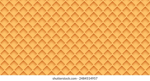 Abstract geometric waffle 3D seamless pattern vibrant colors background graphic illustration.