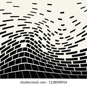 abstract  geometric wall pattern vector background