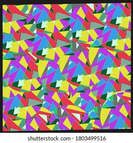 Abstract geometric wallpaper background with full colour