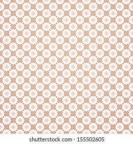 Abstract geometric wallpaper with daggers. Vector illustration for light bright design. Orange and white warm colors. Seamless background.