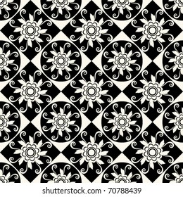 abstract geometric wallpaper design, vector florals