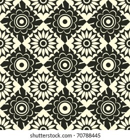 abstract geometric wallpaper design, vector florals