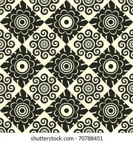 abstract geometric wallpaper design, vector florals