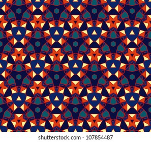 abstract geometric wallpaper pattern seamless background. Vector illustration