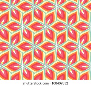 abstract geometric wallpaper pattern seamless background. Vector illustration