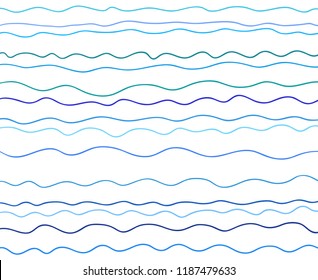 Abstract geometric wallpaper of the surface. Cute wavy background. Pattern with lines and waves. Multicolored texture. Decorative style. Dinamic backdrop. Doodle for design