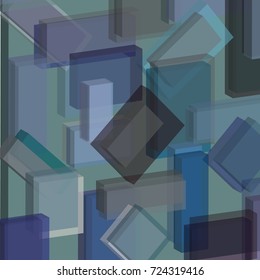 Abstract geometric wallpaper three-dimensional figures