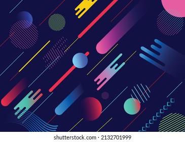 Papel de pared geométrico abstracto, composición de formas de degradado a la moda, . Vector Eps10.  Diseño de las páginas de aterrizaje, fondo de pantalla y fondo,