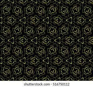 Abstract geometric wallpaper. vector. yellow and black