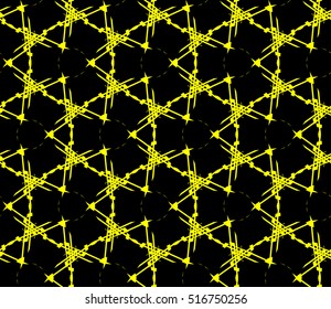 Abstract geometric wallpaper. vector. yellow and black