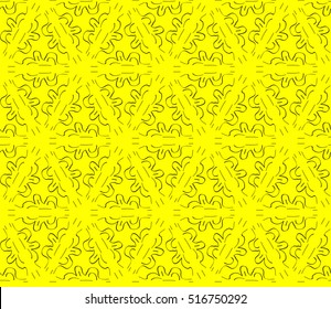 Abstract geometric wallpaper. vector. yellow and black