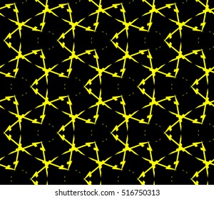 Abstract geometric wallpaper. vector. yellow and black