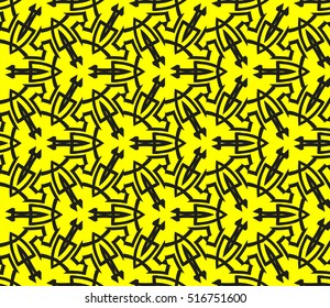 Abstract geometric wallpaper. vector. yellow and black