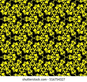 Abstract geometric wallpaper. vector. yellow and black