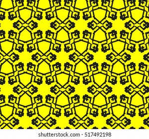 Abstract geometric wallpaper. vector. yellow and black