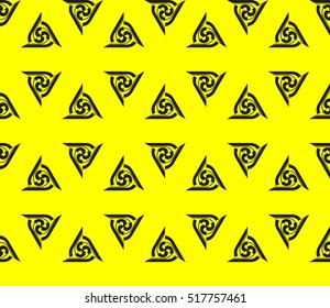 Abstract geometric wallpaper. vector. yellow and black