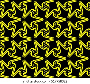 Abstract geometric wallpaper. vector. yellow and black