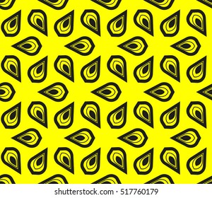 Abstract geometric wallpaper. vector. yellow and black
