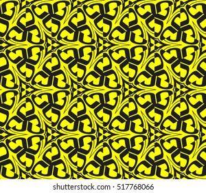 Abstract geometric wallpaper. vector. yellow and black