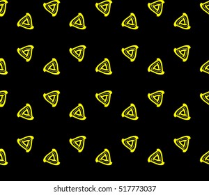 Abstract geometric wallpaper. vector. yellow and black