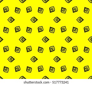 Abstract geometric wallpaper. vector. yellow and black