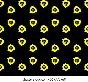Abstract geometric wallpaper. vector. yellow and black