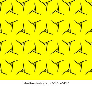 Abstract geometric wallpaper. vector. yellow and black