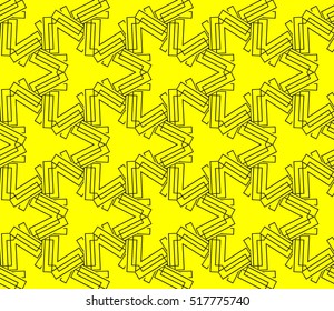 Abstract geometric wallpaper. vector. yellow and black