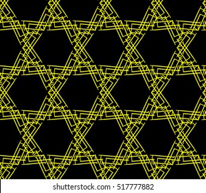 Abstract geometric wallpaper. vector. yellow and black