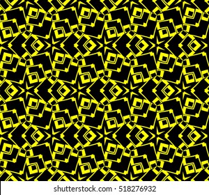 Abstract geometric wallpaper. vector. yellow and black