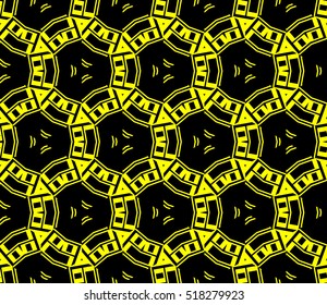 Abstract geometric wallpaper. vector. yellow and black