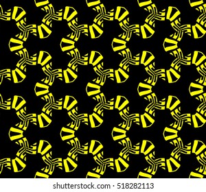 Abstract geometric wallpaper. vector. yellow and black