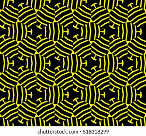 Abstract geometric wallpaper. vector. yellow and black