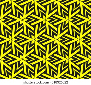 Abstract geometric wallpaper. vector. yellow and black. gold