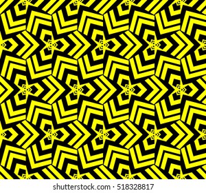 Abstract geometric wallpaper. vector. yellow and black. gold